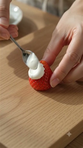 小さすぎる。いちごクリーム大福🍓