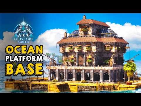 Ultimate All-in-One Ocean Platform Base | Building Tutorial | ARK: Survival Ascended