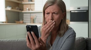 Worried Frustrated Senior Woman Reading Bad Stock Footage Video (100% Royalty-free) 1105471545 | Shutterstock