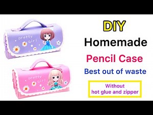 How to make paper pencil box / DIY origami pencil box / paper pencil box / Origami / Paper Craft