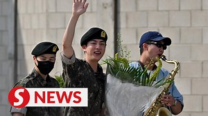 The oldest member of K-pop phenomenon BTS, Jin, was discharged from South Korea's army on Wednesday (June 12) after 18 months of duty, the first member of the group to wrap up mandatory national service that put their music careers on hold. Read more at https://tinyurl.com/bdervmpd WATCH MORE: https://thestartv.com/c/news SUBSCRIBE: https://cutt.ly/TheStar LIKE: https://fb.com/TheStarOnline | The Star
