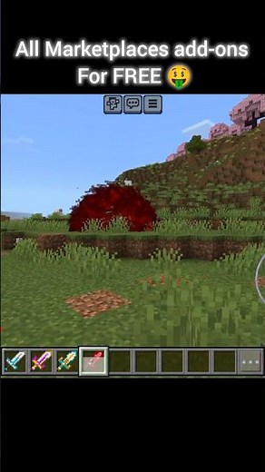 Minecraft - Sword creates Blackhole, New Marketplace add-ons #shorts