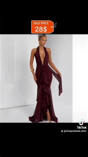 v #Wine #Red #Lace #Deep V # #Sexy #Dress #Holiday #Evening #Dress