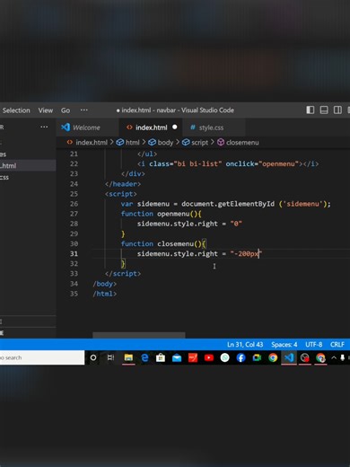 Menu Icon Animation_ Open & Closed State in Browser #mobileresponsivewebsites #webdevelopment
