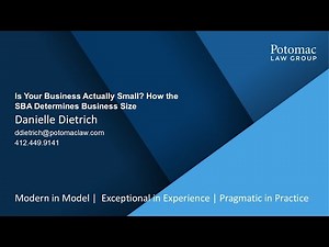 Is Your Business "Small" - How the SBA Determines Business Size
