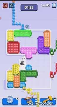 Sky Rush Traffic Puzzle, level 115 #mobilegaming #skyrush #colorblocks #puzzle