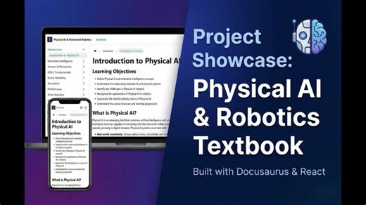 Project Showcase: Building a "Physical AI & Robotics" Textbook with Docusaurus