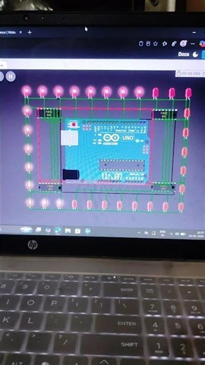 Make Runing Light Using Arduino Uno Module 😎 | Running Light Kaise Banaye🚨|| #reels #shortvideo