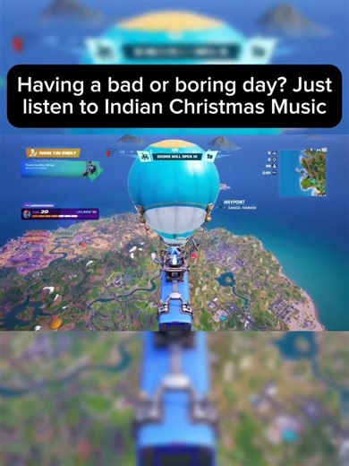 When the Fortnite Battle Bus plays Indian Christmas Music