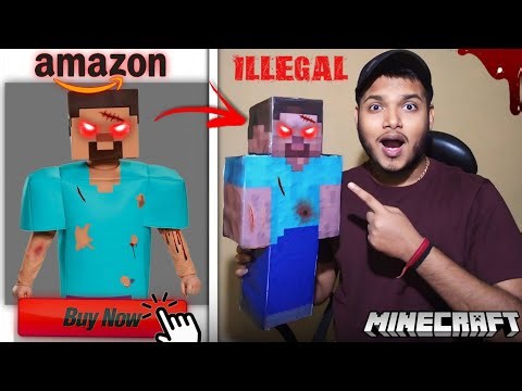 I Brought Minecraft Most Illegal Product *HORROR STEVE*