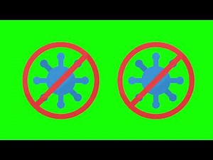 Green Screen Antivirus Protection Icon Animation Logo