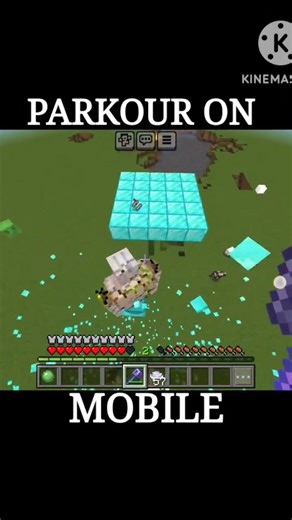 MINECRAFT PARKOUR ON POCKET EDITION 🤗 #minecraft #parkour