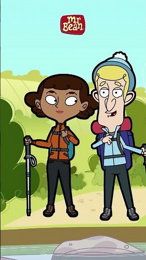 Uh‑Oh! Mr Bean vs the River on His Hike 🌊 #Mr.Bean #Boomerang
