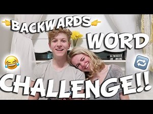 BACKWARDS WORD CHALLENGE!?!?!?!? *he is a genius*