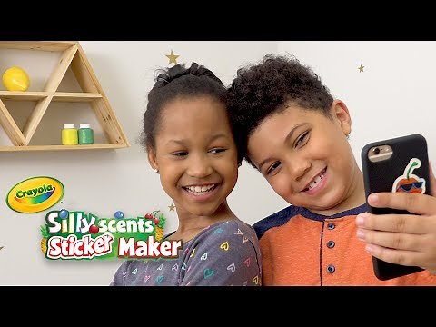 NEW Crayola Silly Scents Sticker Maker || Crayola Product Demo
