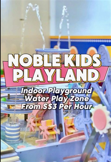 📍 Noble Kids Playland 🕒 Opens daily 10.30AM - 10.30PM 🧒🏻 2-6Y (recommended) 💰 From SGD 9 for 3 hour pass (1 adult 1 toddler) 🛝 Huge ball pit, sand pit, slides, trampolines, play pretend area and more 💦 Water play zone opens from 1PM - 9:30PM 🧃 Rest area for snack breaks 🚻 Mall toilet is just right beside If you’re planning a JB day trip or weekend getaway, this is a fantastic indoor play option for the afternoon! We paid RM 76 (SGD 24) for 2 adults and 2 kids for a 3-hour pass on a Frid