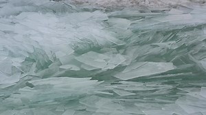 SHARDS OF BLUE ICE! IVE NEVER SEEN THIS👀 Taken in REAL TIME, not sped up. Lake Michigan was flowing fast as south winds pushed ice sheets into one another… creating an other worldly appearance! View in Hd, thank you for sharing Grand Haven, Michigan 2/1/26 **To use in a commercial player contact licensing@storyful.com** | Nates Dronography