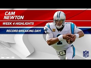 Cam Newton's Record-Breaking Game vs. New England | Panthers vs. Patriots | Wk 4 Player Highlights