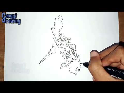 How to Draw Map of Philippines