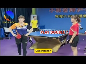 coach XiaoHan - How to play Doubles in table tennis (Basic lesson)
