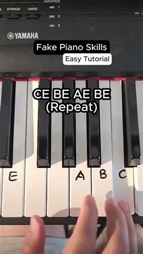 Fake Piano Skills #pianotutorial #piano #musik