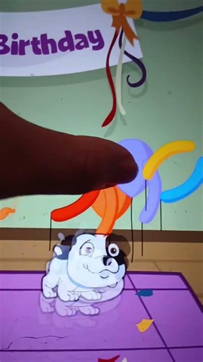 Teachtown Dogs Jump In Balloons Happy Birthday [Teachtown Shorts]