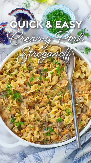 Creamy Ground Pork Stroganoff Recipe | Easy Dinner Idea