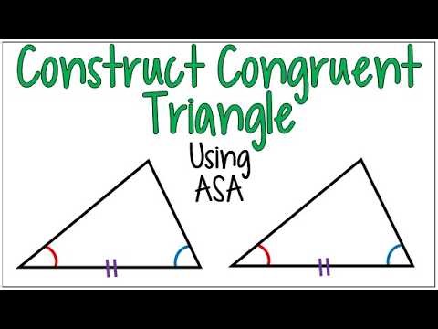 How to Copy a Triangle Using ASA | Compass & Straightedge Construction
