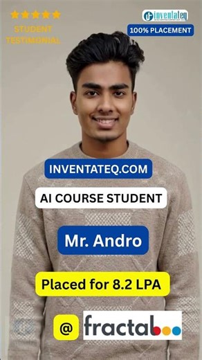 Fresher to AI Analyst 💼 | Andro’s 8.2 LPA Journey