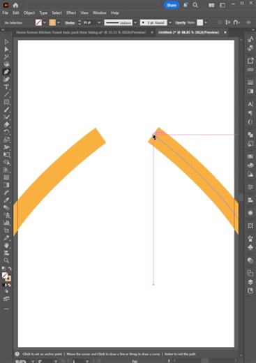 Illustrator 2026 – Connect Two Points Like a PRO! 🔗✨