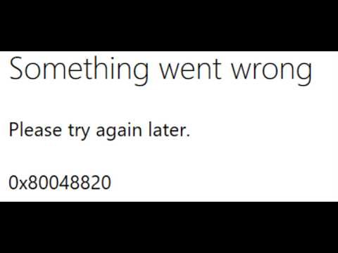 How To Fix Xbox App/Microsoft Store Apps Sign In Error Code 0x80048820 Something Went Wrong On PC