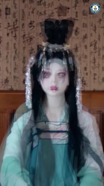 The at of elegance, unveiling a life-size porcelain doll