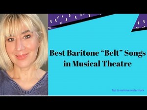 Best Songs For Baritones To BELT In Musical Theatre !