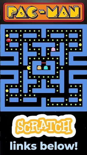 I MADE PACMAN in SCRATCH! | Just Finished Coding! #scratch #shorts