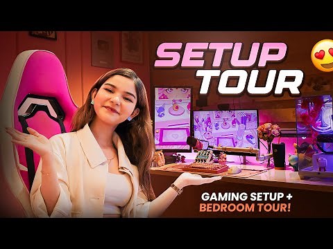 MY GAMING PC SETUP TOUR + ROOM TOUR 2025! THE COZIEST GAMING ROOM 😍
