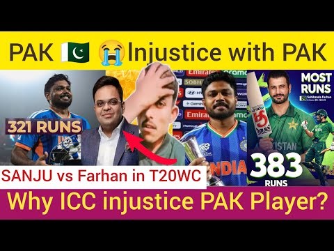PAK fans Crying😭 SANJU 321*Player of the tournament Why Jay Shah Ignored S Farhan Injustice with PAK