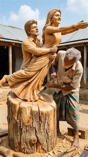 srk wooden statue 🗿 #ai