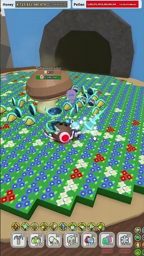 Bee Swarm Hydroponic planter in Stump Field #bluehive