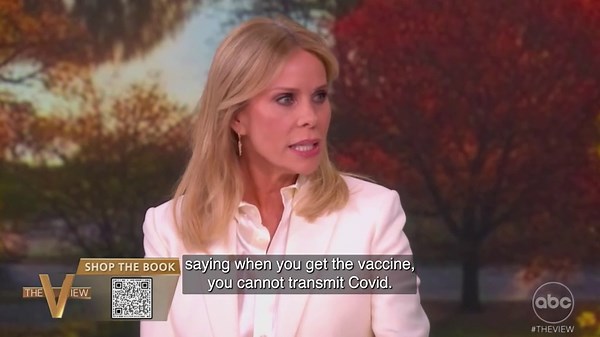 Cheryl Hines defends her husband's career on 'The View'