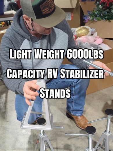 @VEVOR Store @VEVOR Automotive Store @VEVOR Outdoor Store Travel Trailer Stabilizer stands are light weight, and 6000 lb capacity #vevor #traveltrailer #camper #tiktokshopcreatorspicks #stabilizer