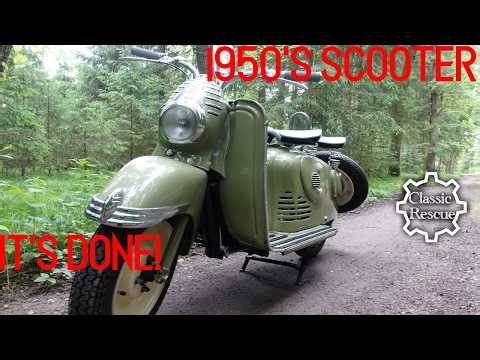 🛵🏁Finishing the 1950's SCOOTER.