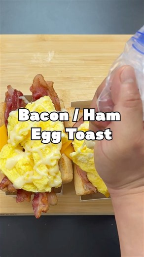 The ULTIMATE Breakfast Toast: Egg, Ham, Bacon, Cheese & Garlic Bread Sandwich!