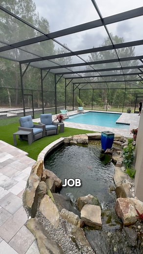 1.3M views · 10K reactions | A Pool and a Pond The Best Of Both Worlds For A Backyard Living Space!  Florida Puddle pros #pool #pond #backyard #watergarden | Greg Wittstock the Pond Guy | Facebook