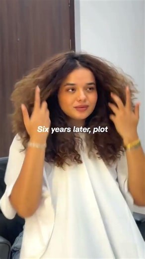 Founder cutting her own hair again🩵🥹 #curlyqueen #haircut #curlconfidence #howtocutcurlyhair