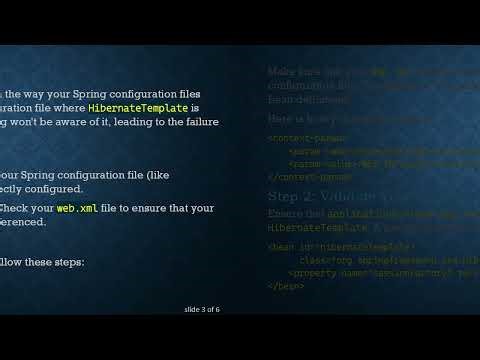 Resolving BeanCreationException When Autowiring HibernateTemplate in Spring Applications