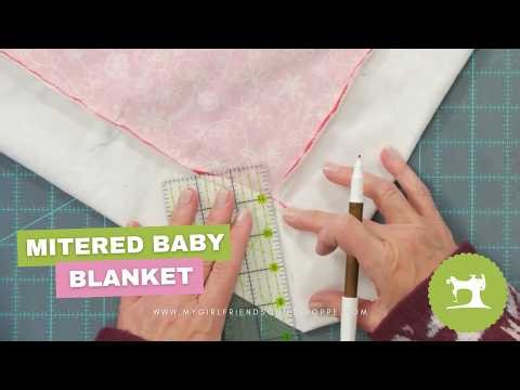How to Sew a Mitered Baby Blanket with Perfect Corners