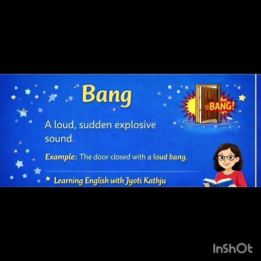 Six Onomatopoeic Words Buzz, Splash, Bang, Hiss, Tick-tock, Clang, that SOUND like real-life noises!