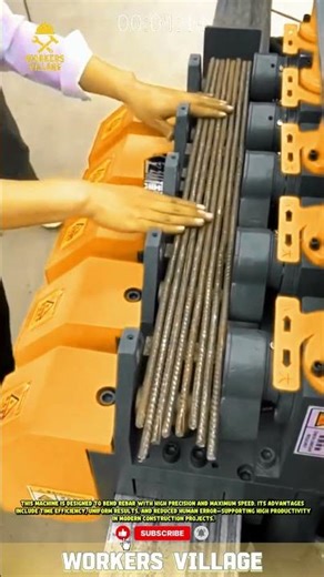 **Automatic Iron Bending Process** #workersvillage #machine #innovation #welding #bending