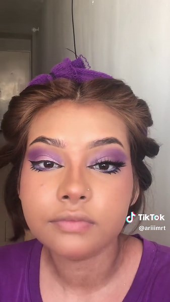 Clawdeen makeup 💜 | #monsterhigh #monsterhighmakeup #makeup #makeuptutorial #fyp #viral_video