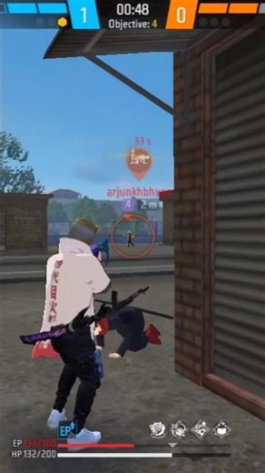 Last Zone OP Gameplay 1vs2 Clutch 😱| Free Fire Shorts